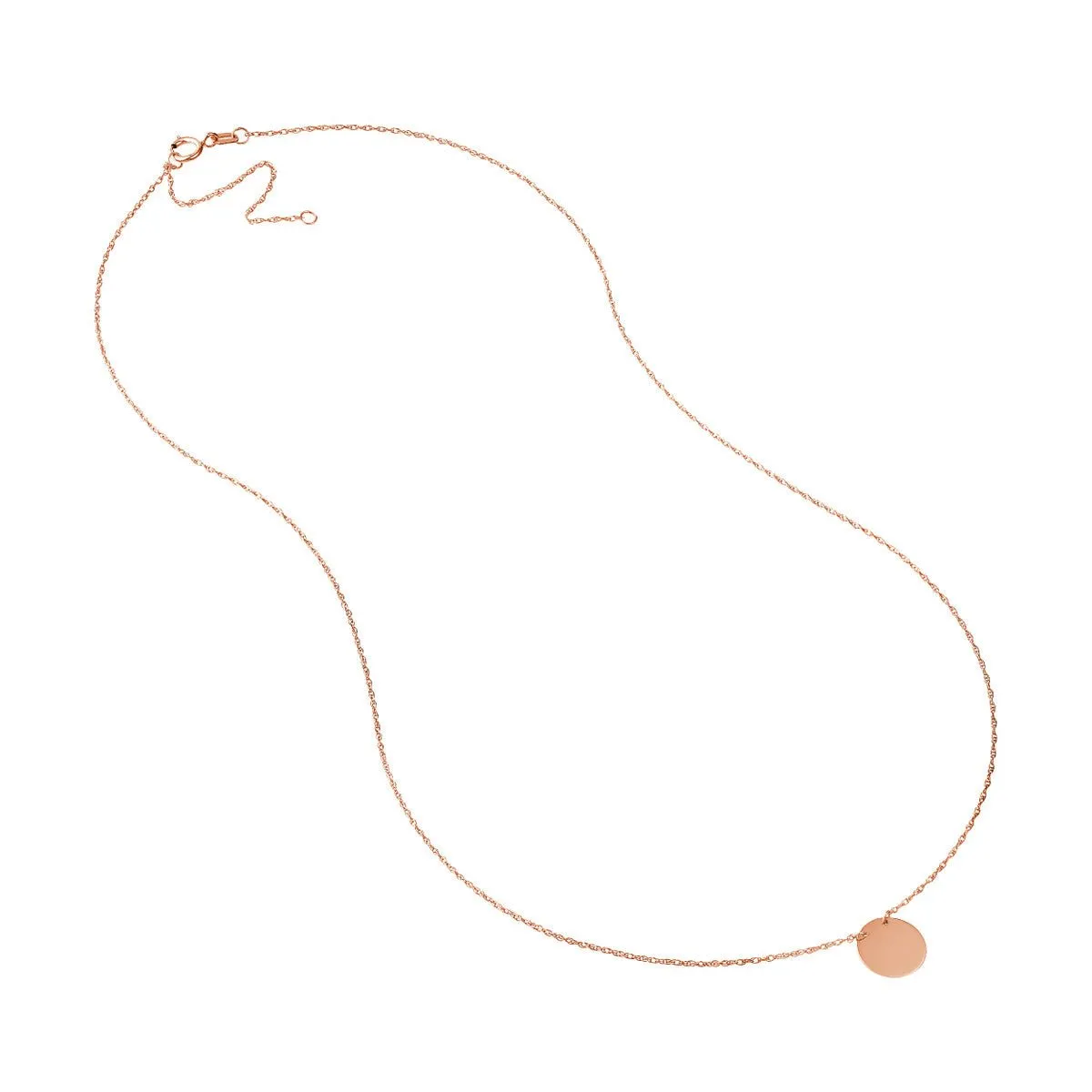 14K Gold So You Mini Disc Adjustable Necklace
