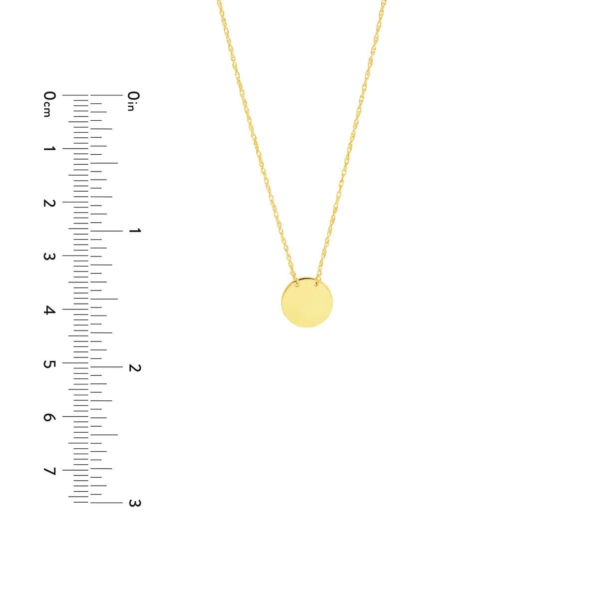 14K Gold So You Mini Disc Adjustable Necklace