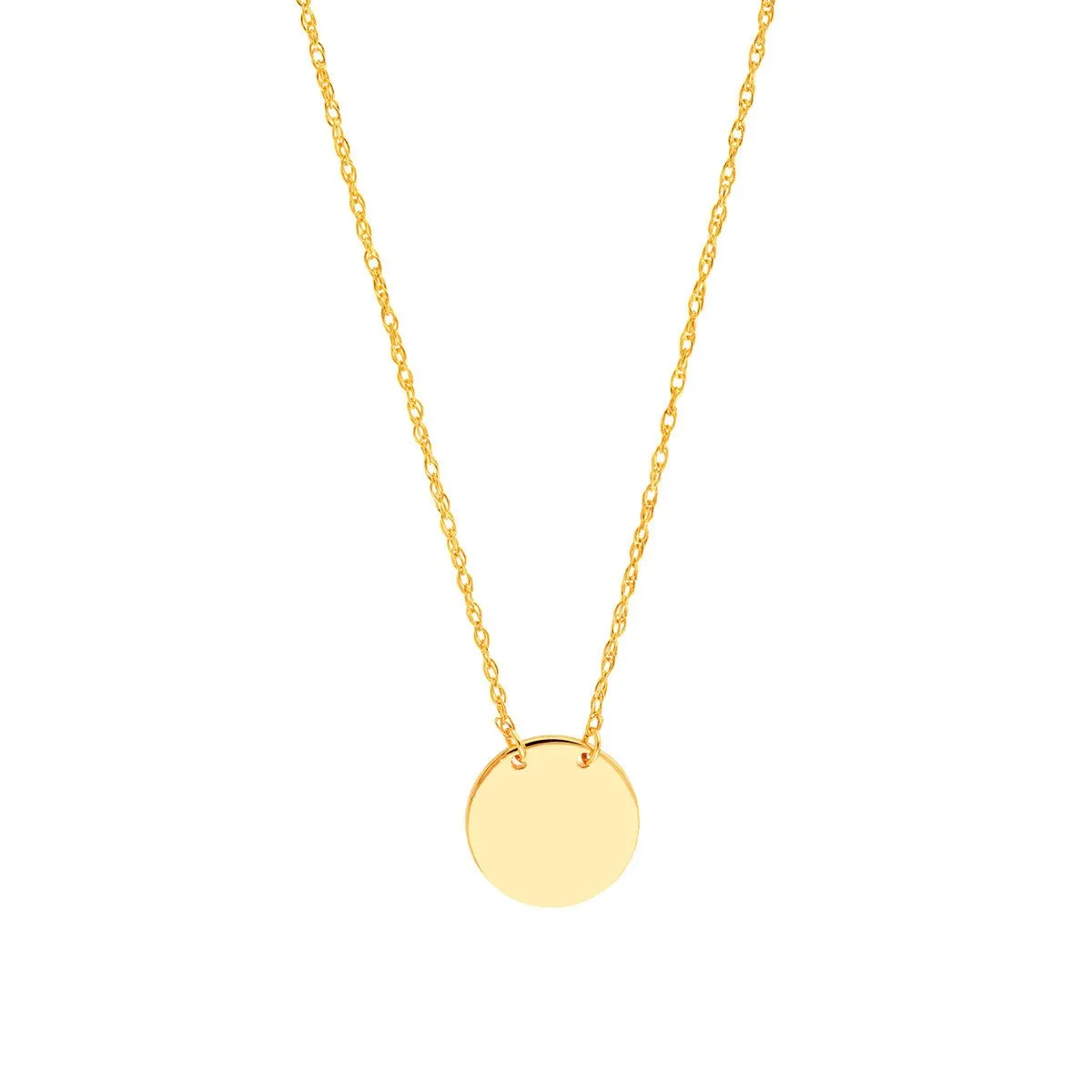 14K Gold So You Mini Disc Adjustable Necklace