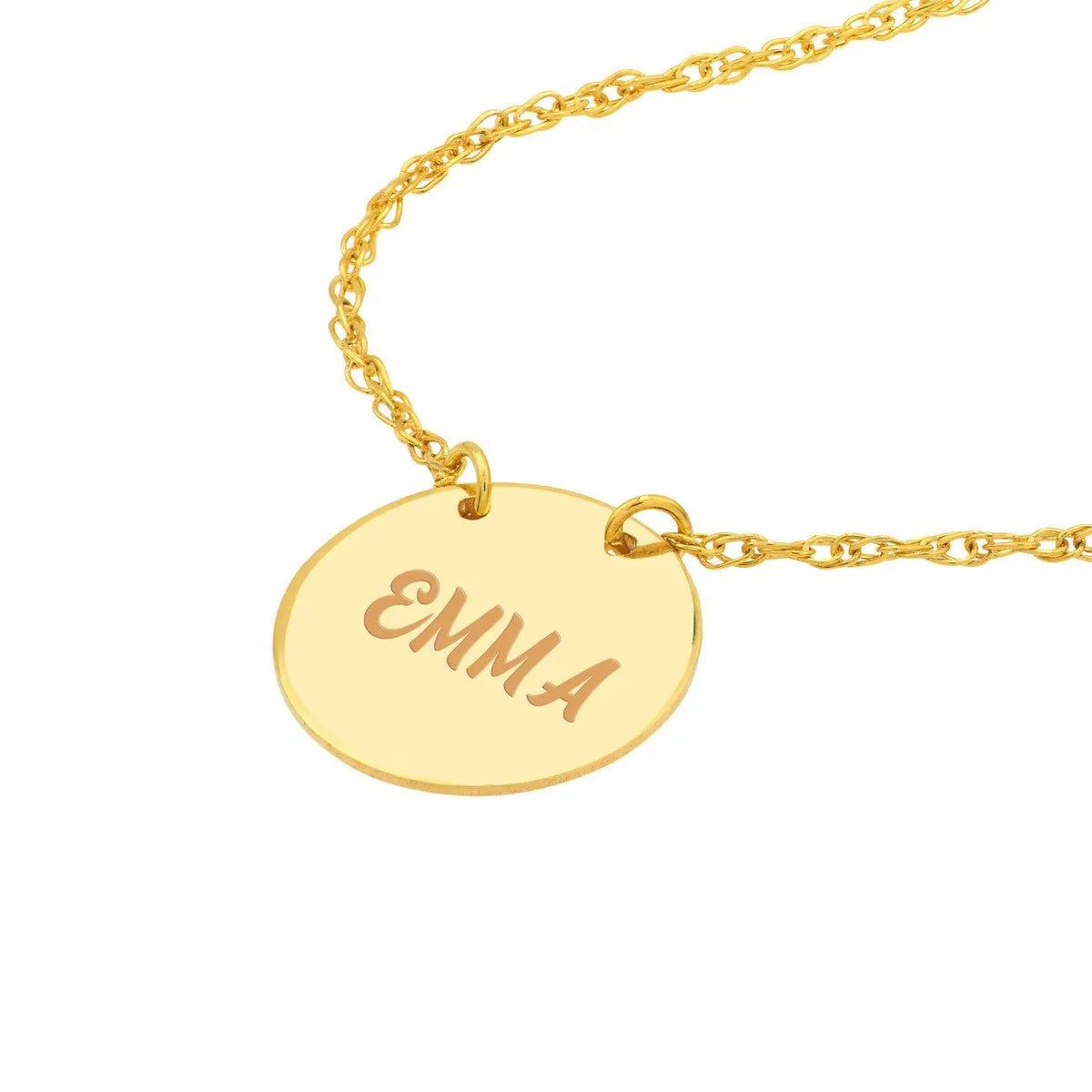 14K Gold So You Mini Disc Adjustable Necklace