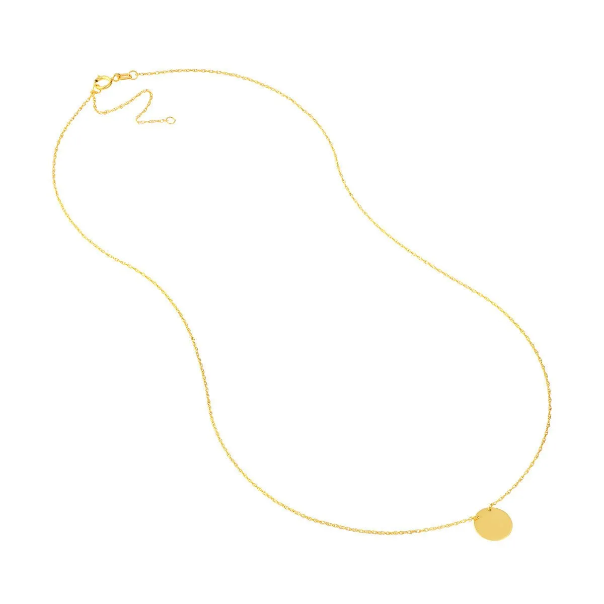 14K Gold So You Mini Disc Adjustable Necklace