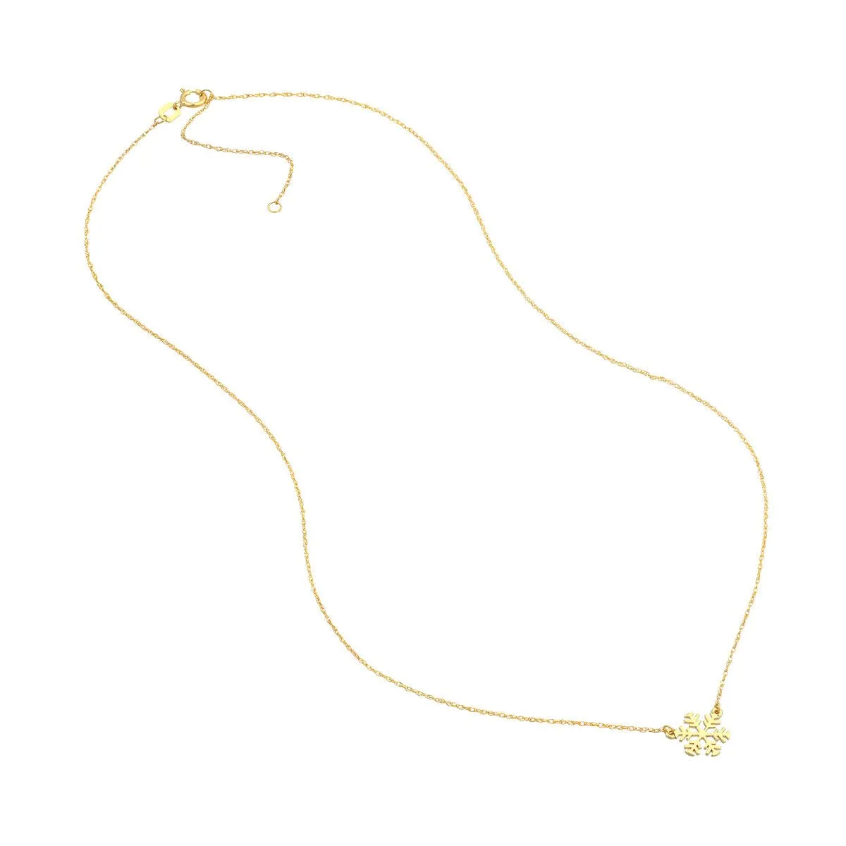 14K Gold So You Mini Snowflake Adjustable Necklace