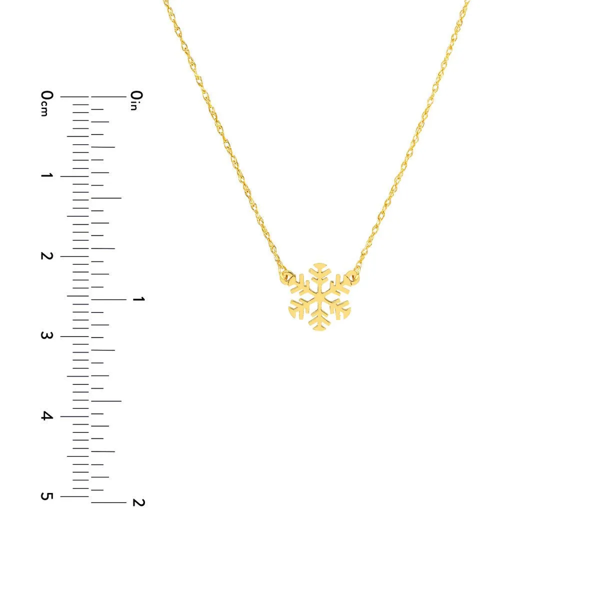 14K Gold So You Mini Snowflake Adjustable Necklace
