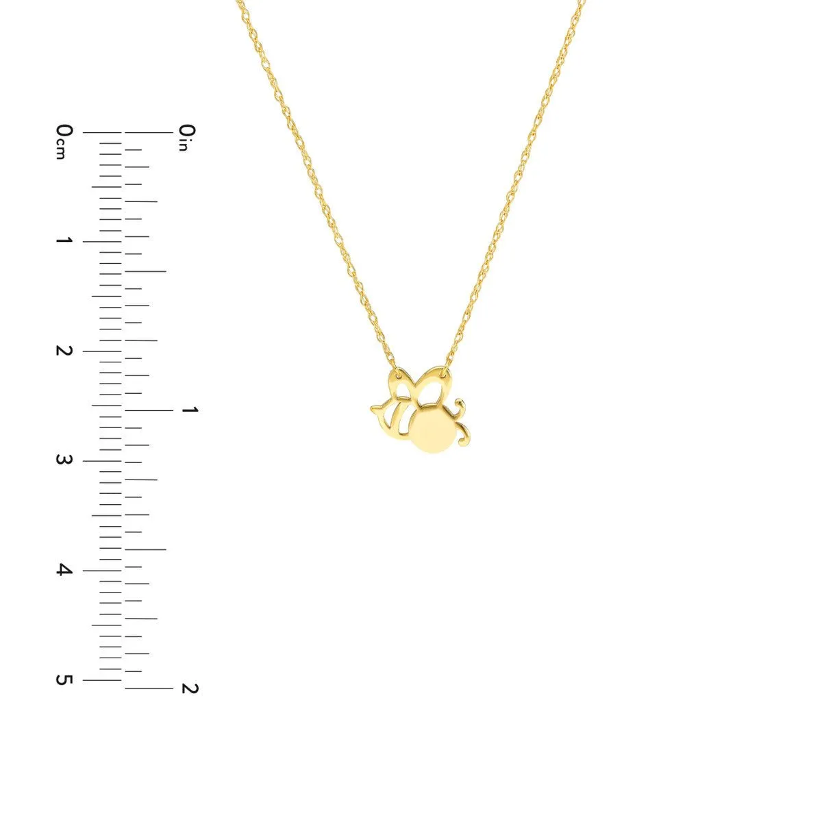 14K Yellow Gold So You Mini Bee Adjustable Necklace