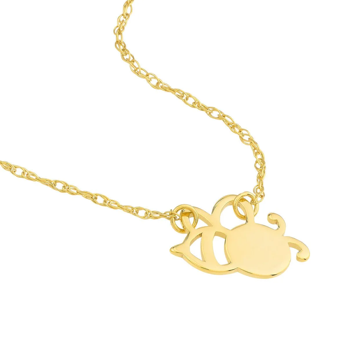14K Yellow Gold So You Mini Bee Adjustable Necklace