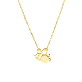 14K Yellow Gold So You Mini Bee Adjustable Necklace