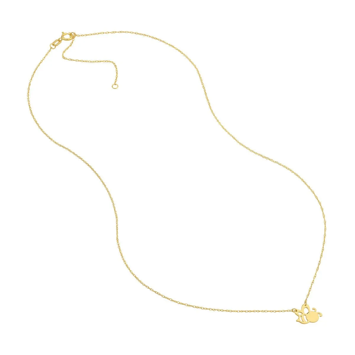 14K Yellow Gold So You Mini Bee Adjustable Necklace