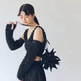 大きなツンツンのビッグチャームショルダーバッグ