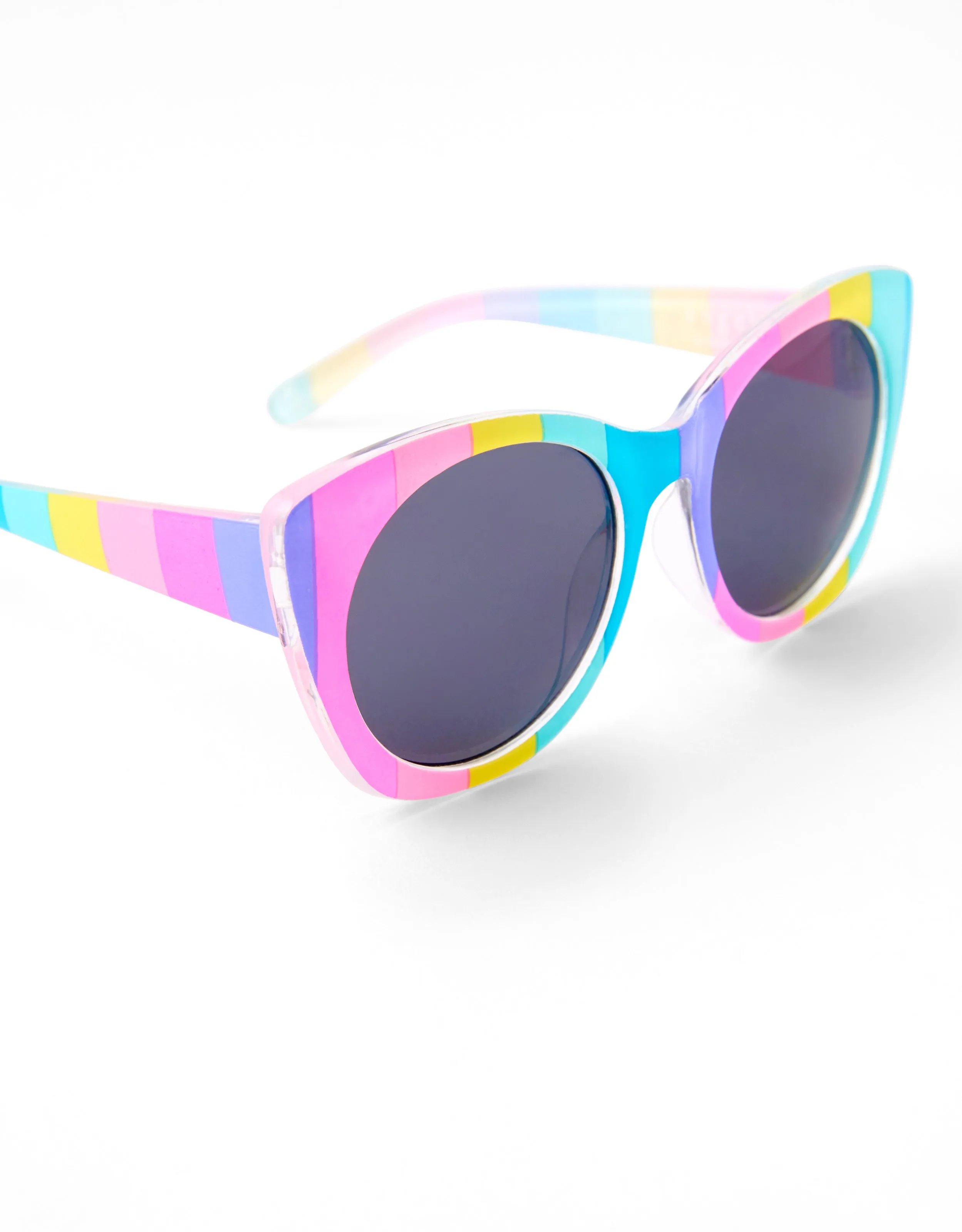 Accessorize London Rainbow Stripe Sunglasses