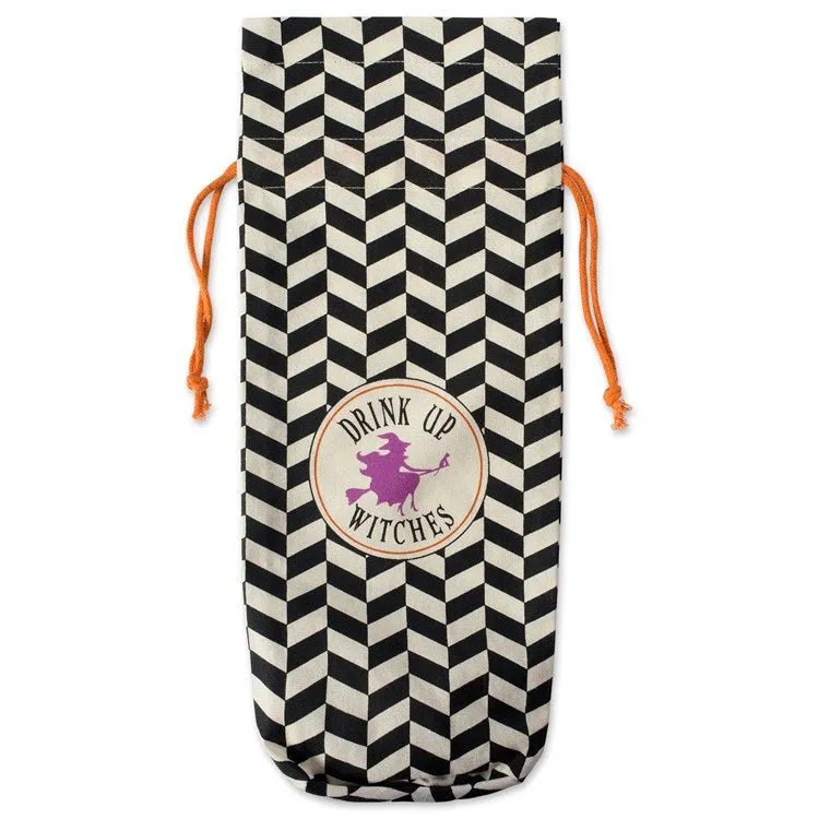 All Hallows Eve Wine Bags Set of 2 Assorted