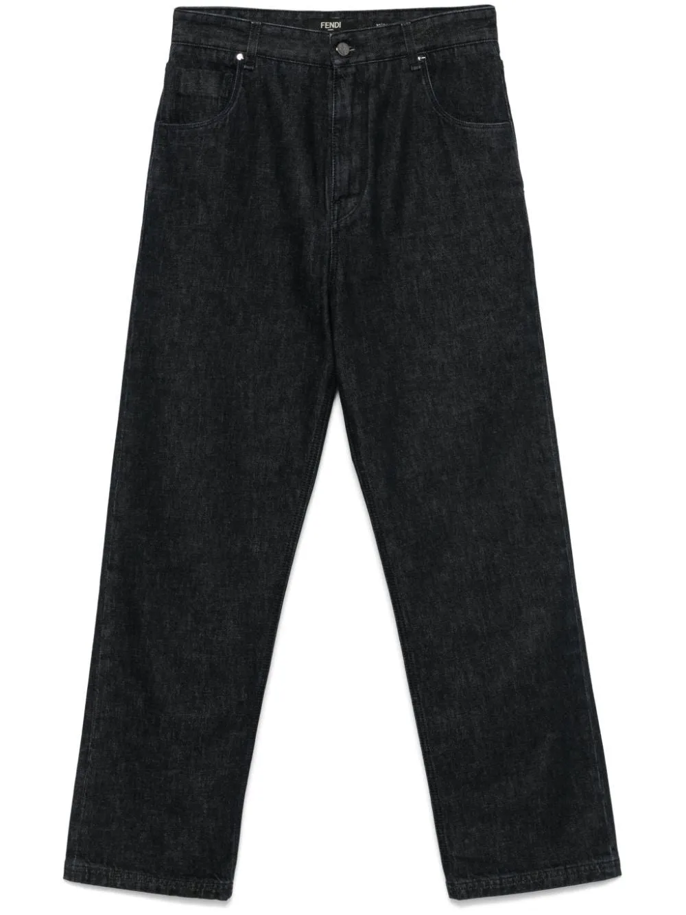 BLACK DENIM REGULAR JEANS