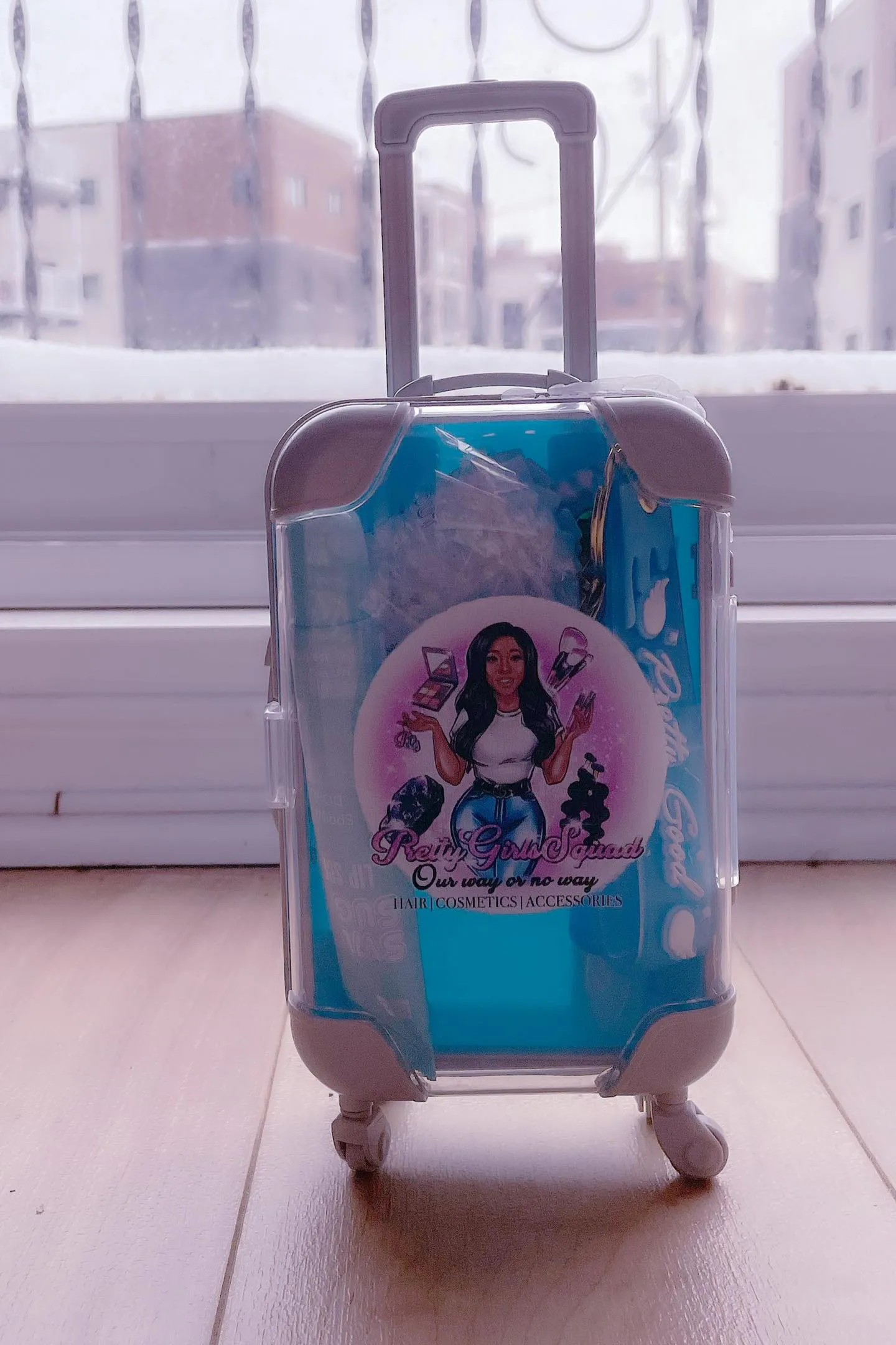 Blue Mini Suitcase Lip Care Bundle