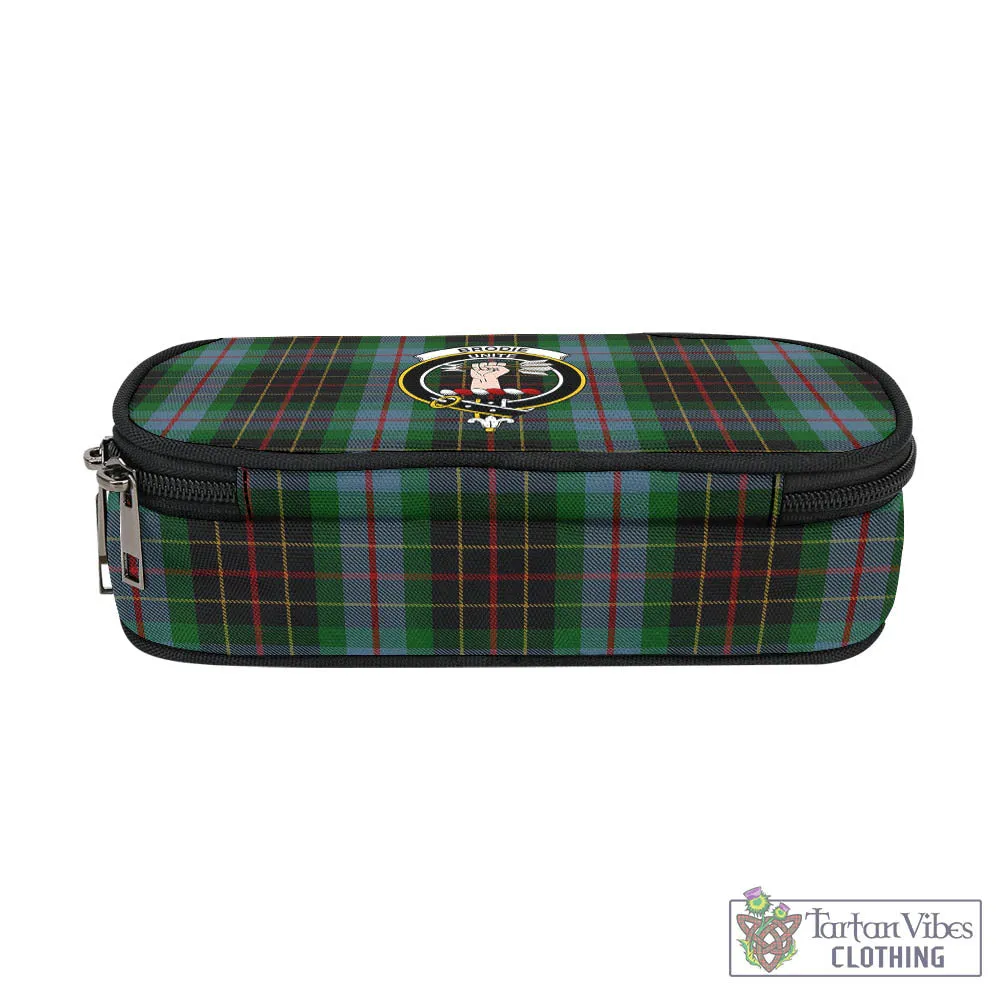 Brodie Hunting Tartan Pen and Pencil Case with Family Crest