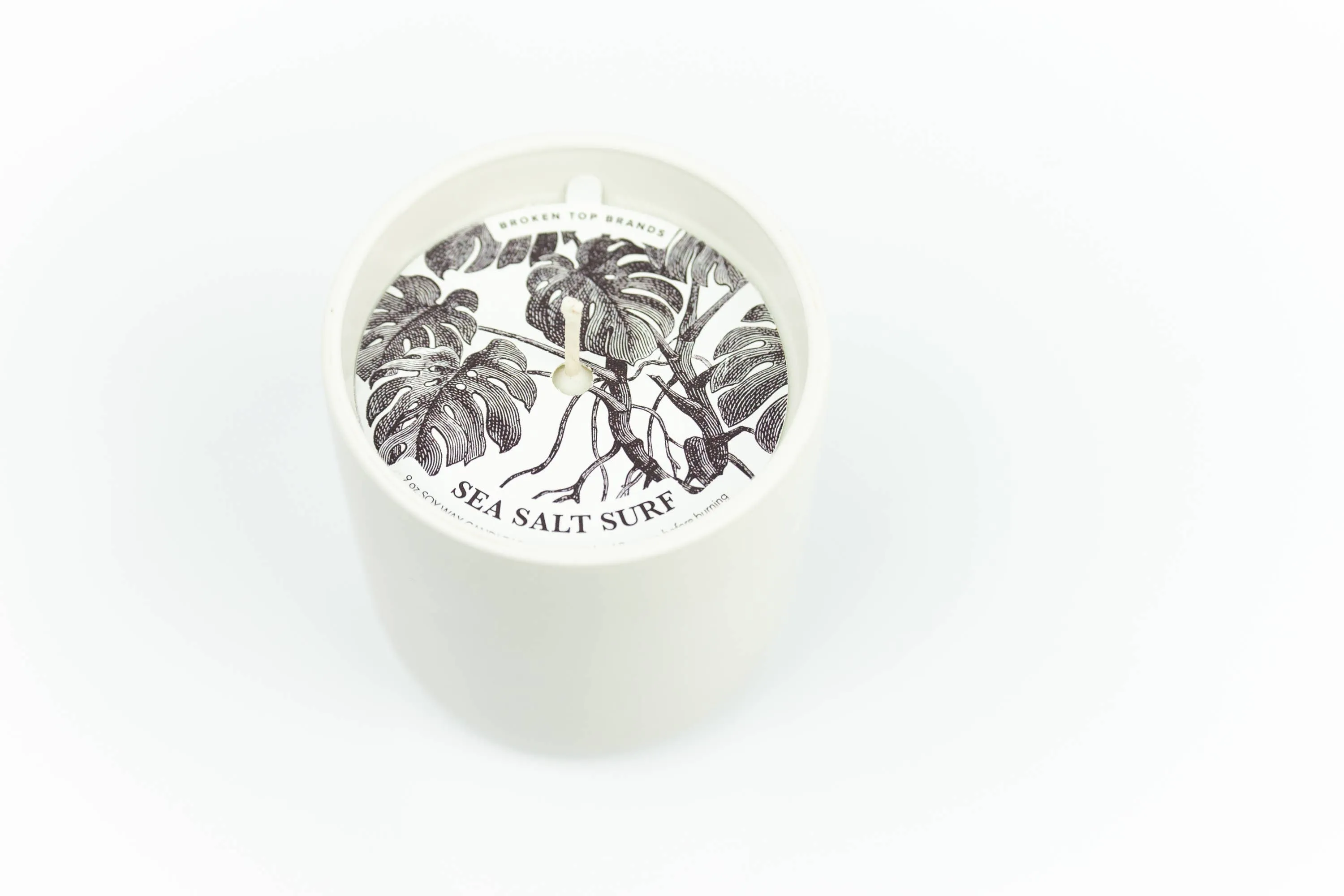 Broken Top Brands - Ceramic Botanical Soy Candle - Sea Salt Surf - 10 oz