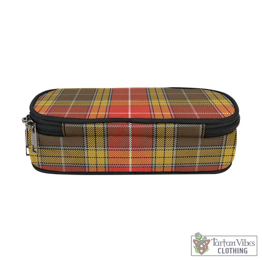 Buchanan Old Set Weathered Tartan Pen and Pencil Case
