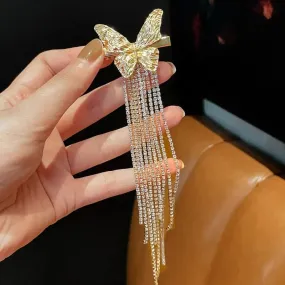Butterfly Chain Hair Clip