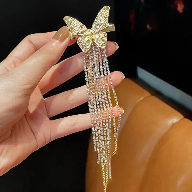 Butterfly Chain Hair Clip