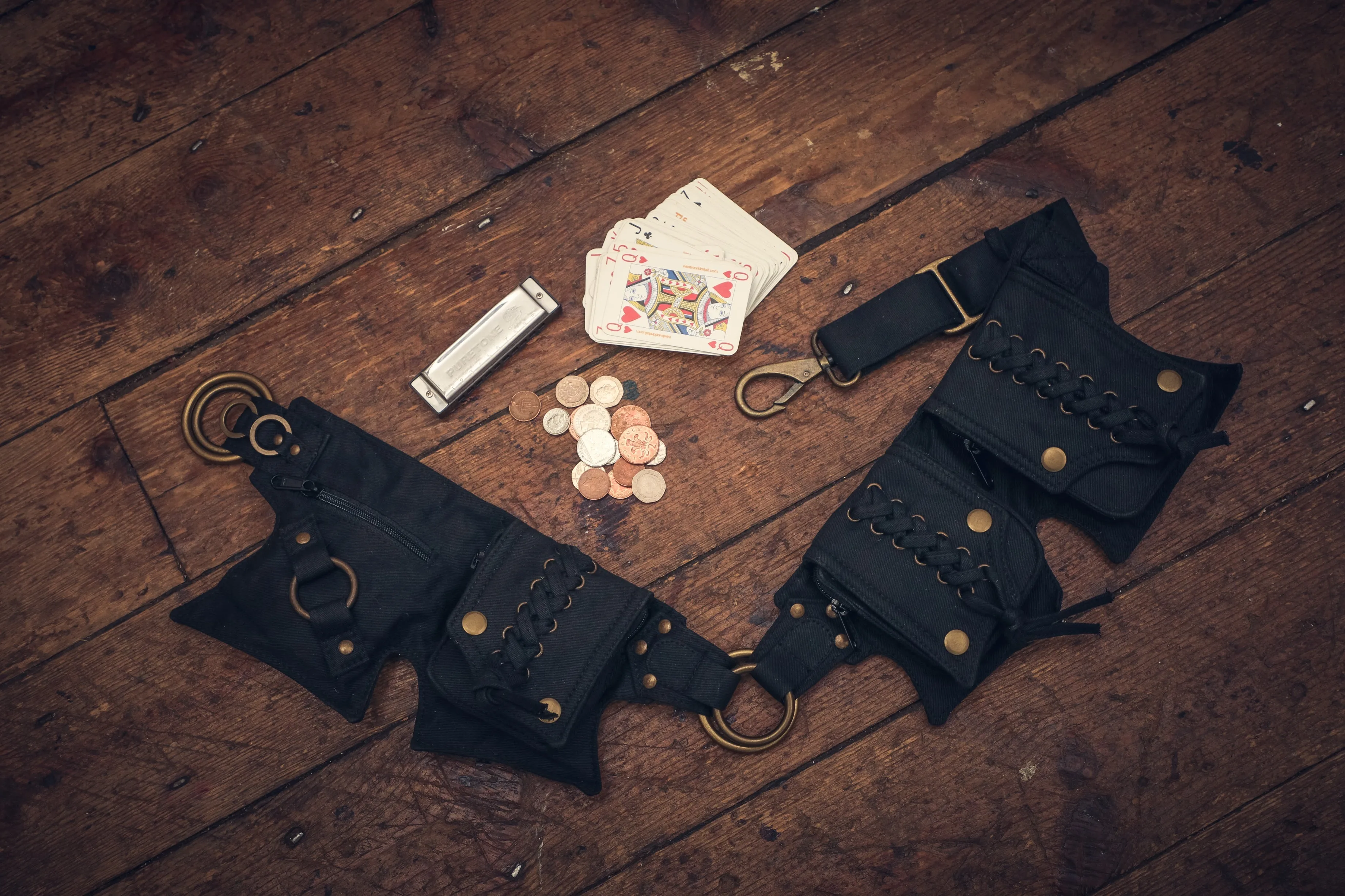 Canvas Corset Belt - Brown