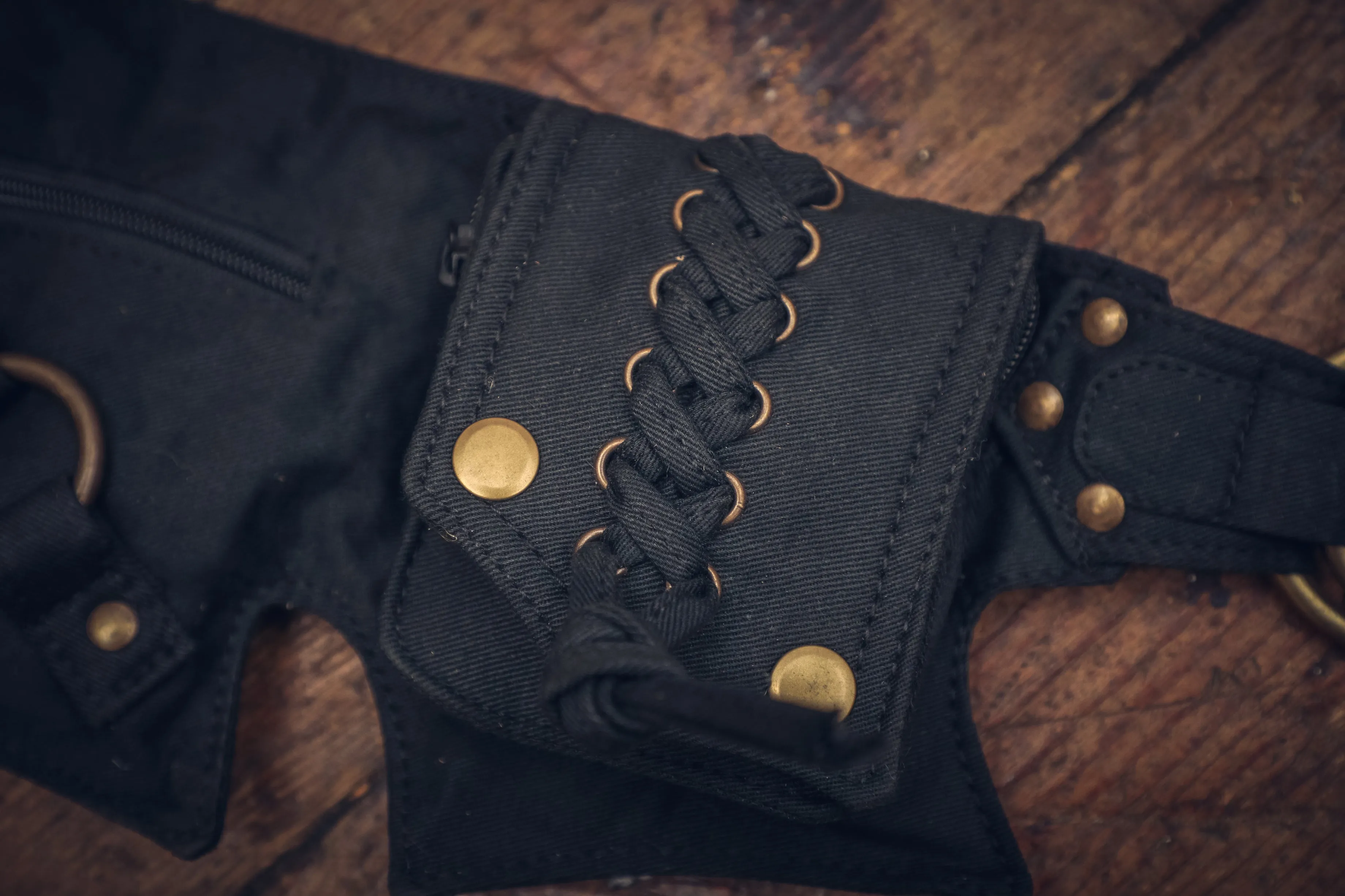 Canvas Corset Belt - Brown