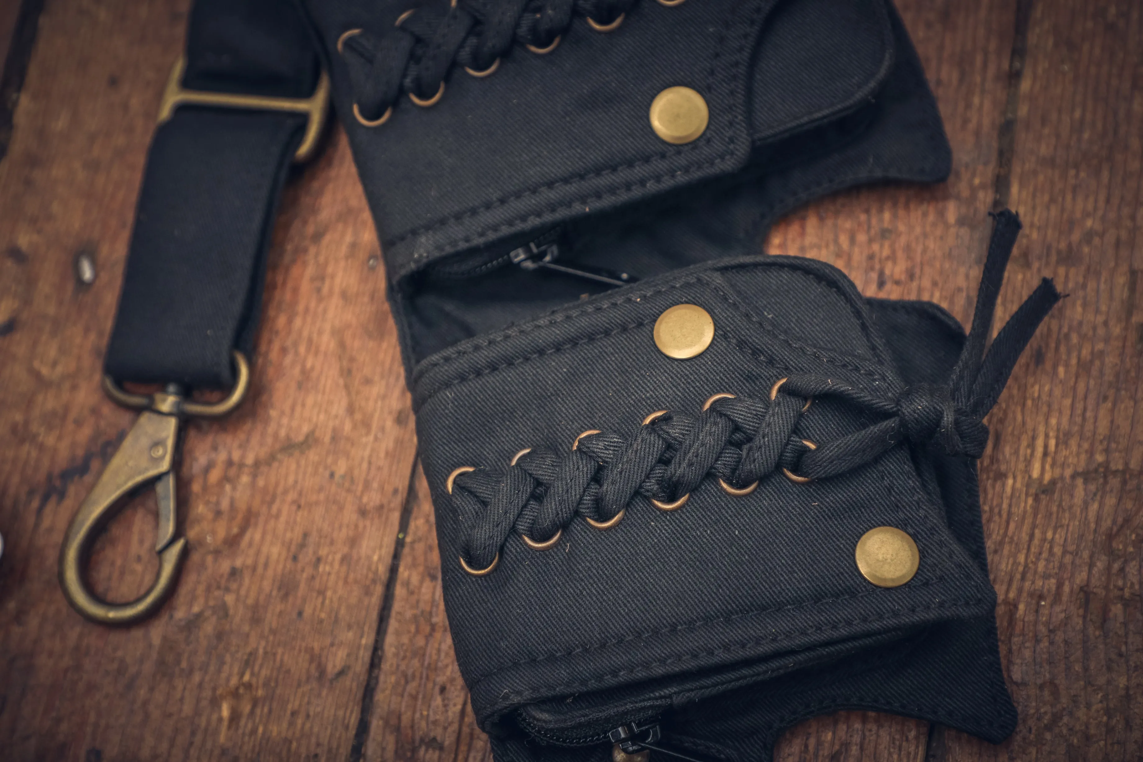 Canvas Corset Belt - Brown