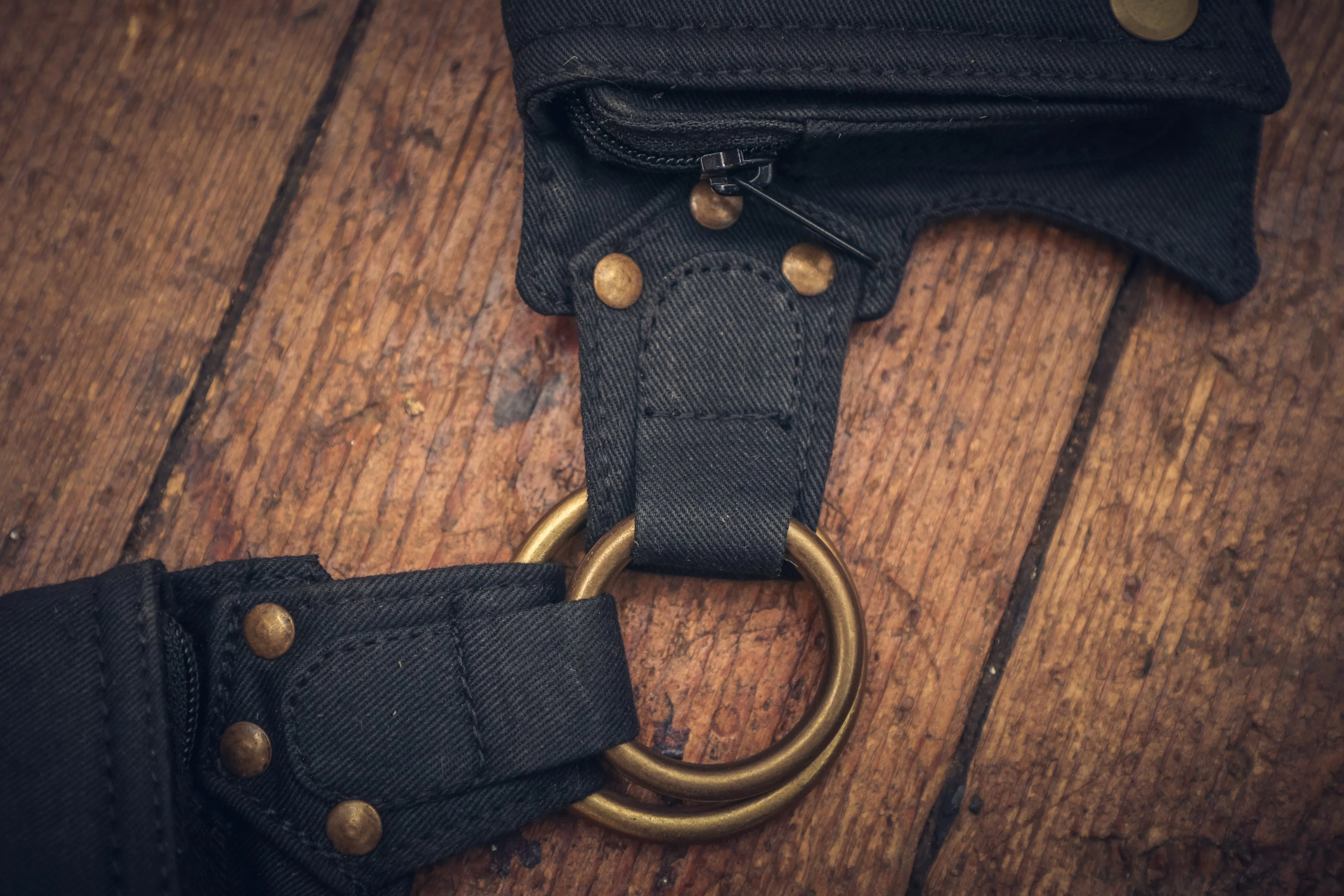 Canvas Corset Belt - Brown