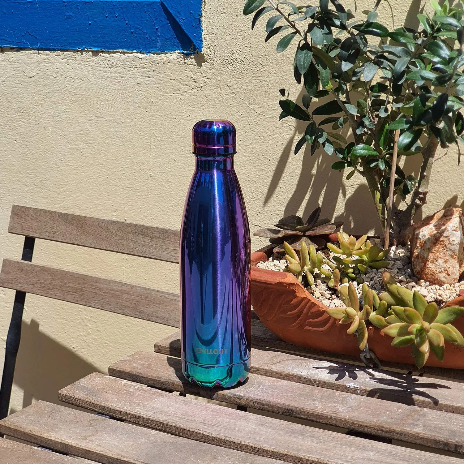 CHILLOUT LIFE Stainless Steel Water Bottle for Kids School and Adults: 17oz Double Wall Insulated Cola Bottle Shape