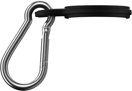 Chilly's Monochrome black carabiner