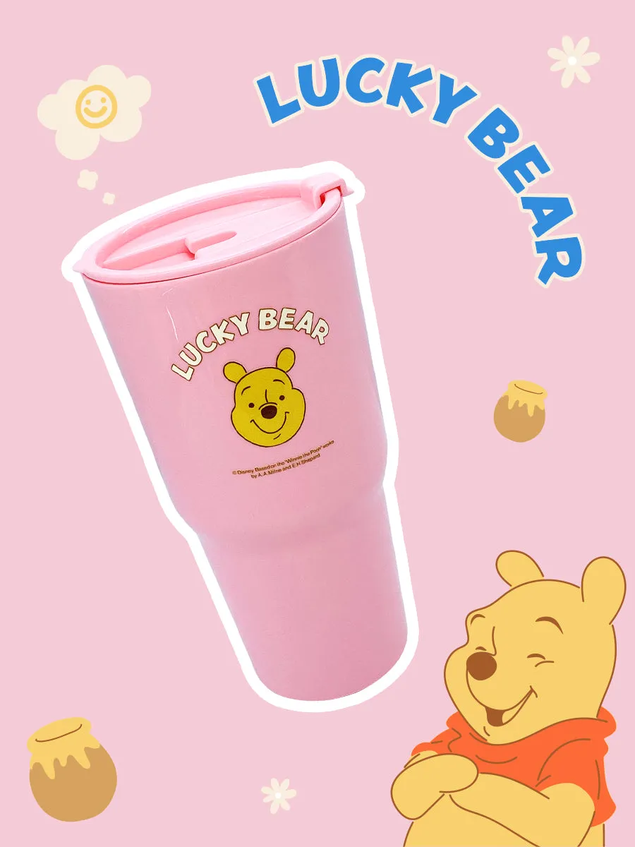 Disney Winnie the Pooh Collection Plastic Tumbler with Flip Lid (800mL)(Winnie the Pooh)