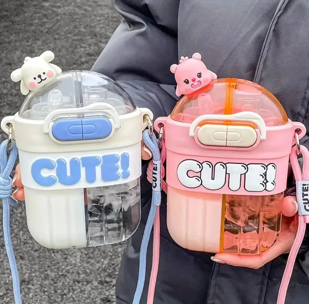 DUAL COMPARTMENT CUTE BOTTLE