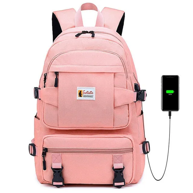 Fengdong fashion yellow backpack children school bags for girls waterproof