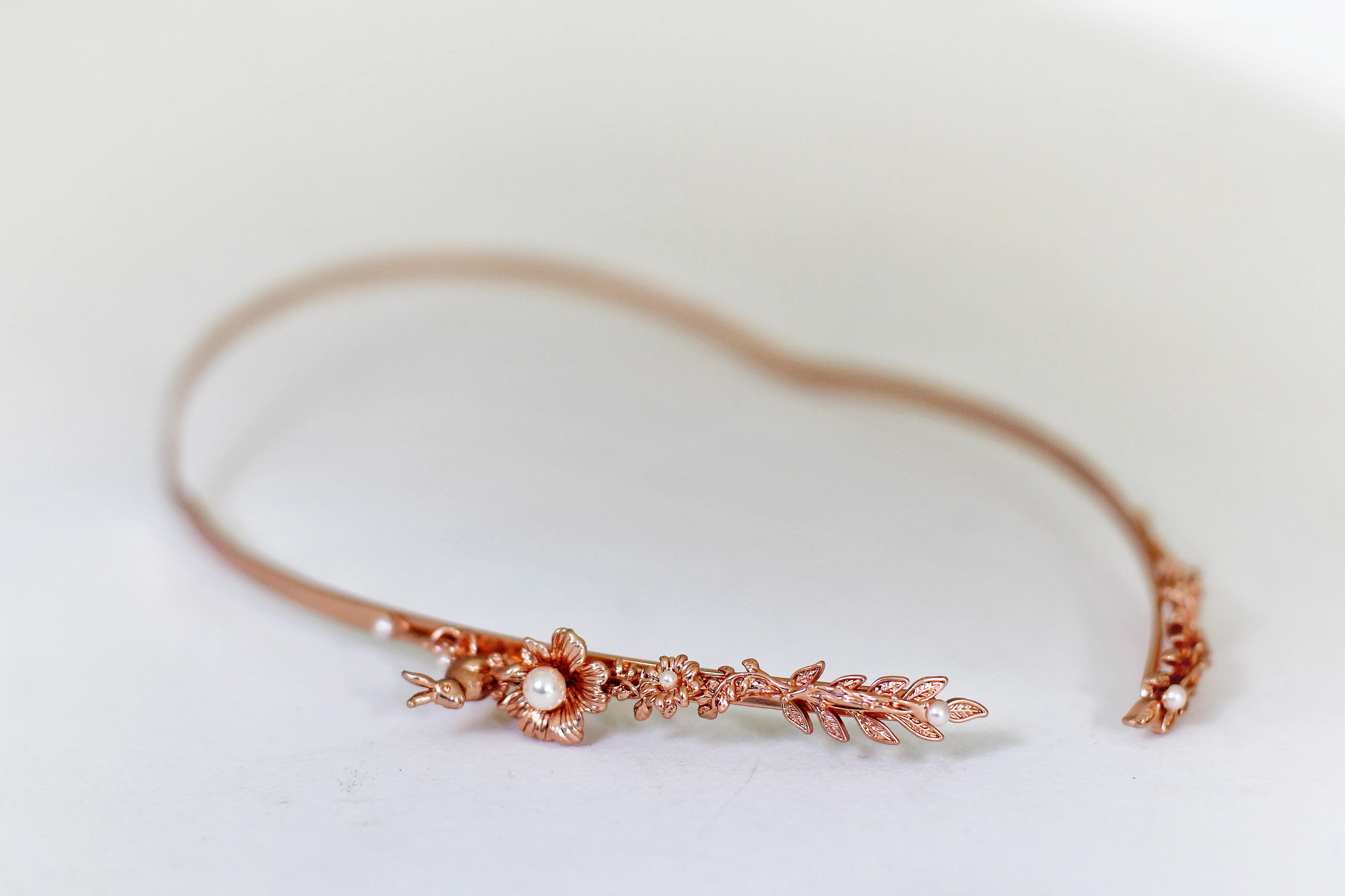 Floral Bunny Goddess Crown