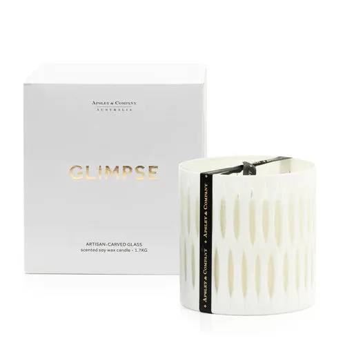 Glimpse Blanc Luxury Candle 1.7kg by Apsley and Company