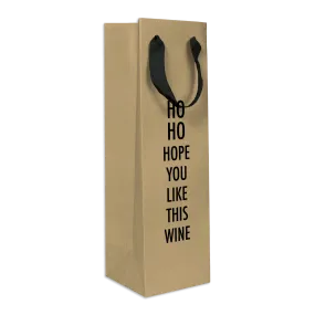 Ho Ho Hope Christmas Wine Bag
