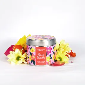 Honey Flowers Scented Tin Candle
