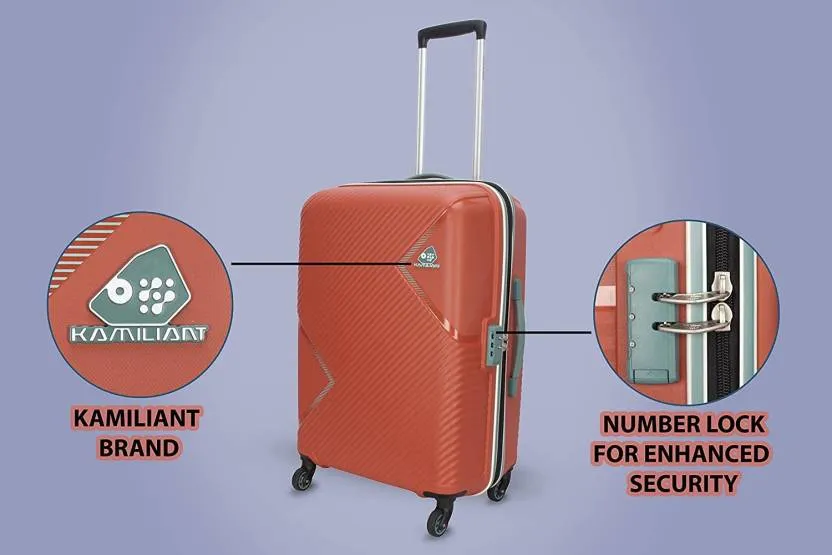 Kamiliant by American Tourister Kam ZAKK Secure Pop Colour Hard Luggage Suitcase