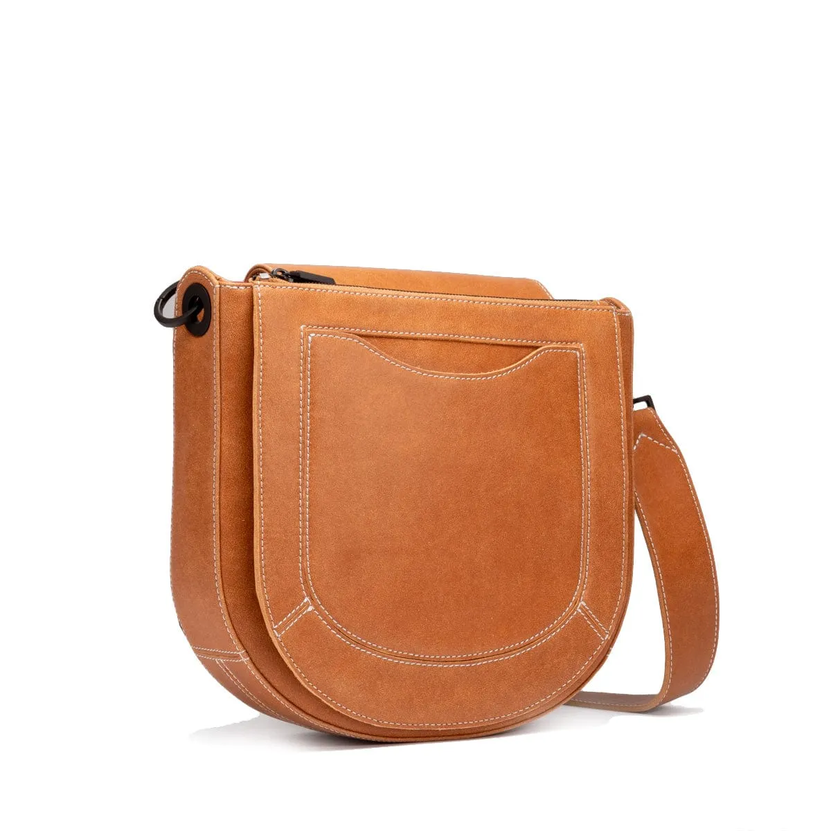 KAYCE SADDLE LRG - Saddle Brown/Bronze