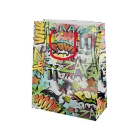 Large Colorful Word Bubble Gift Bag ( Case of 48 )