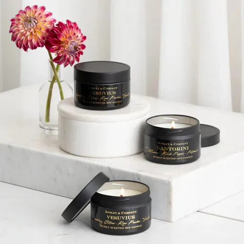 Luxury Glimpse Blanc Travel Candle 150g by Apsley and Company