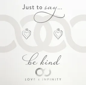 LXI Entwined Hearts Earrings Be Kind