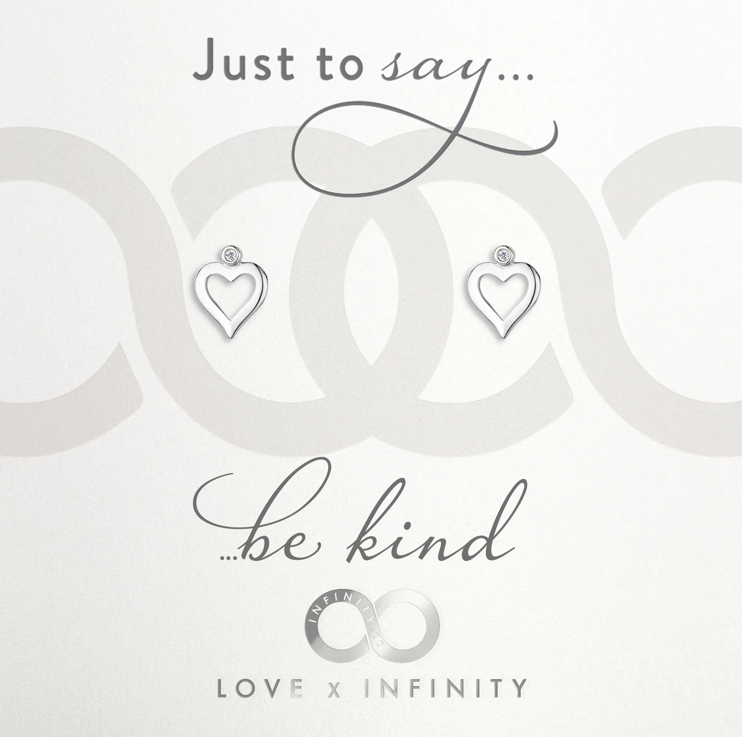 LXI Entwined Hearts Earrings Be Kind