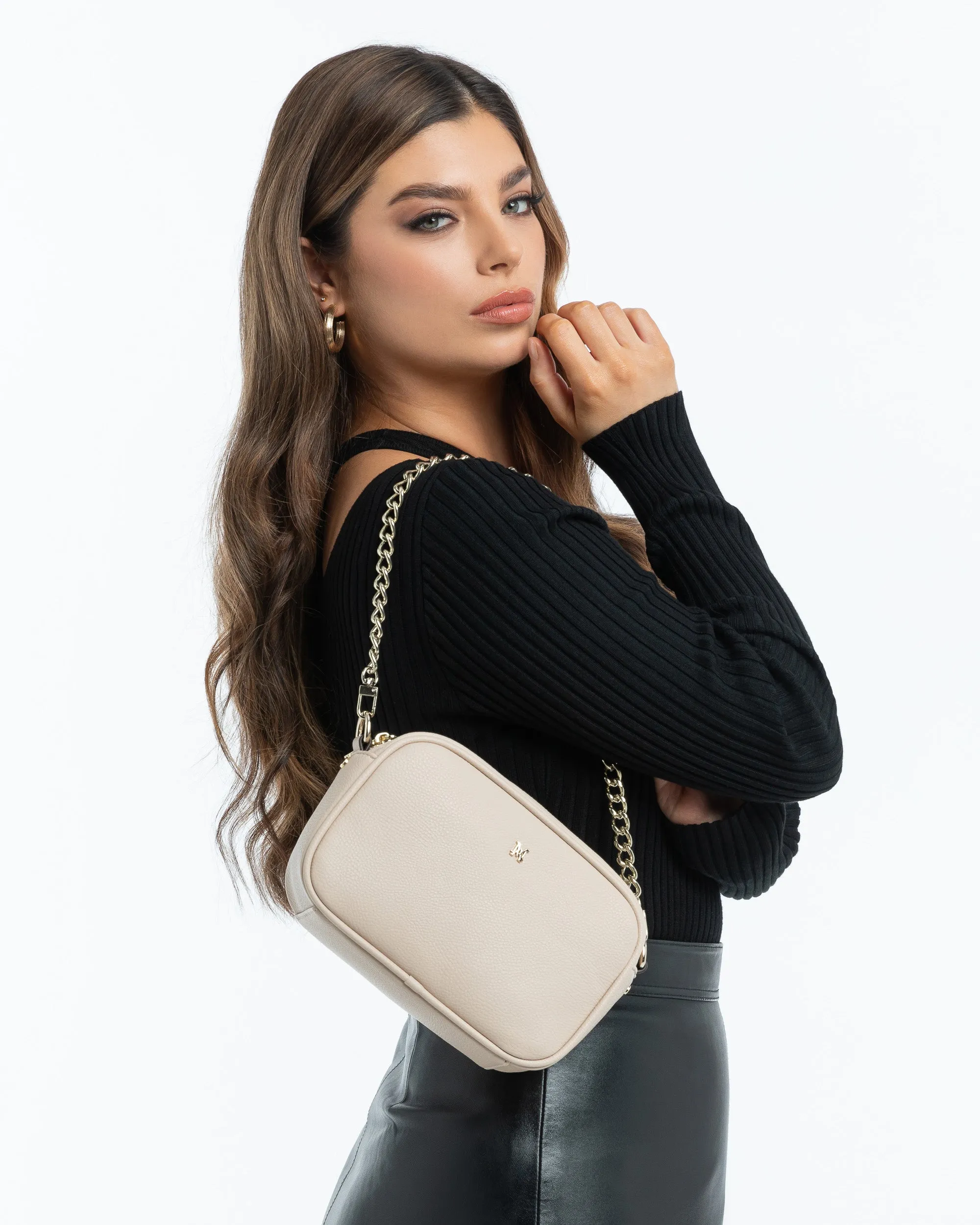 Monica "Wear it 3 Ways" Giftbox - Chain, Monogram & Matching Bag Strap