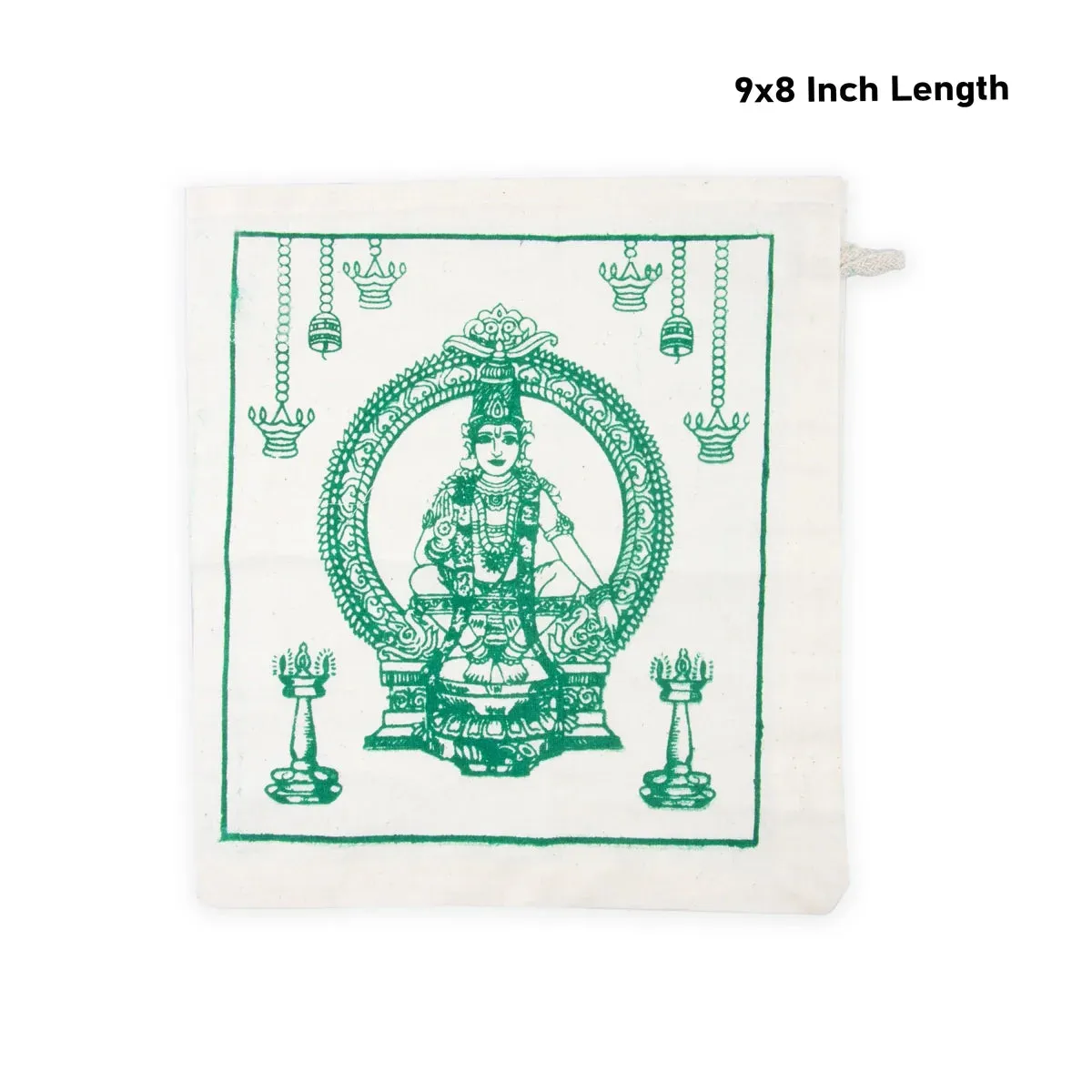 Mudra Bag - 9 x 3 Inches | Sabari Mala Pilgrimage Bag/ Cotton Coconut Bag/ Irumudi Bag