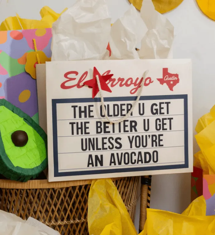 Older You Get - Lg Marquee Gift Bag WITH Tissue