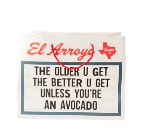 Older You Get - Lg Marquee Gift Bag WITH Tissue