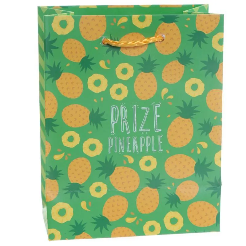 Pack of 6 - Funky Pineapple & Watermelon Party Gift Bags 14 x 6 x 11cm (Pk6)