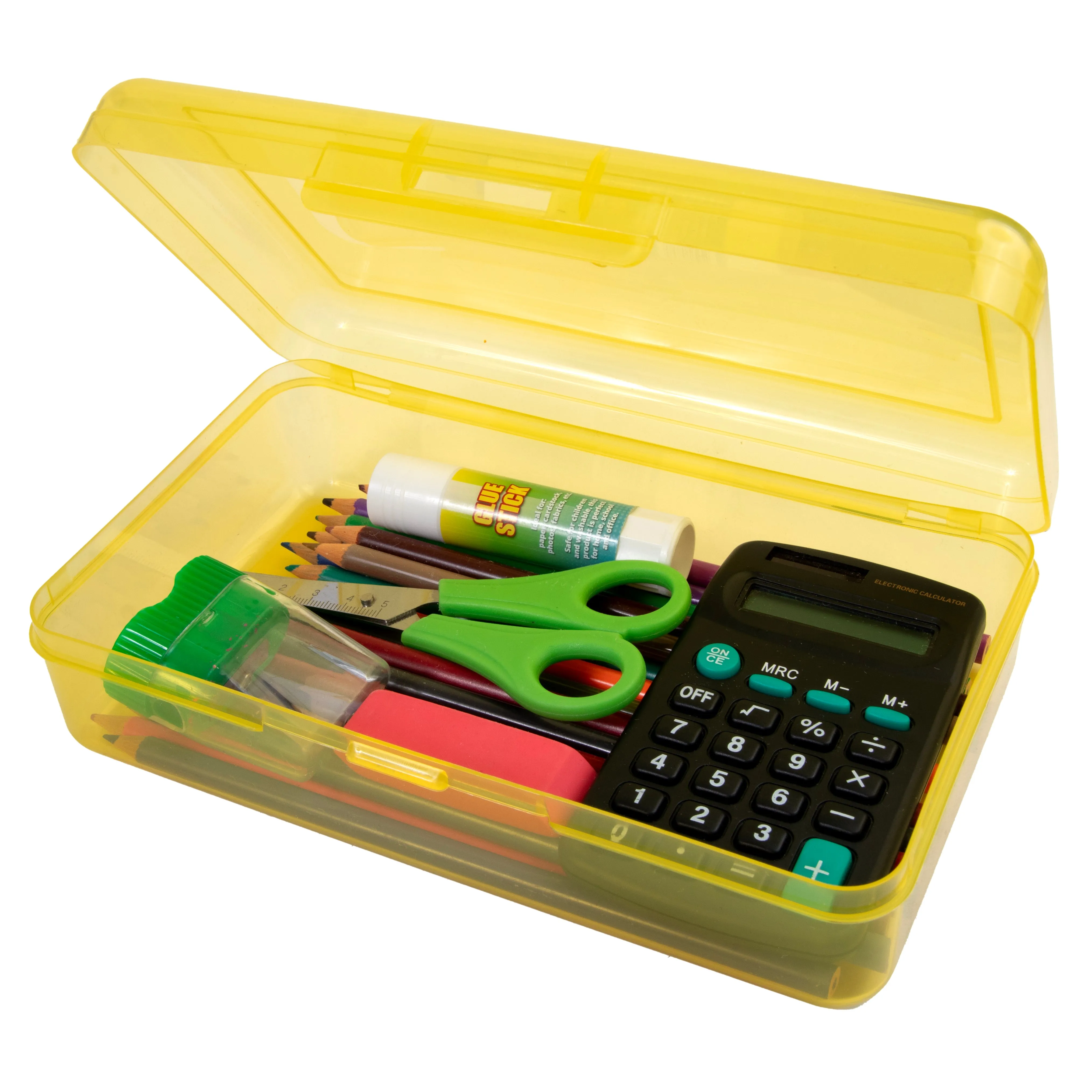Plastic Pencil Box - Assorted Colors