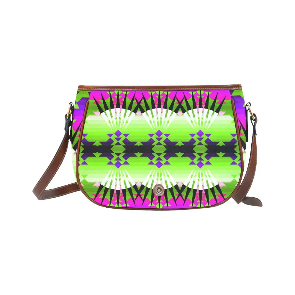 Plateau Ribbonwork Bustles Saddle Bag/Small