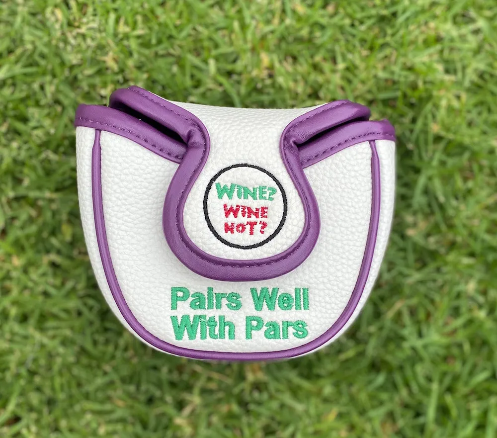 Putt Now, Wine Later Mallet Putter Cover