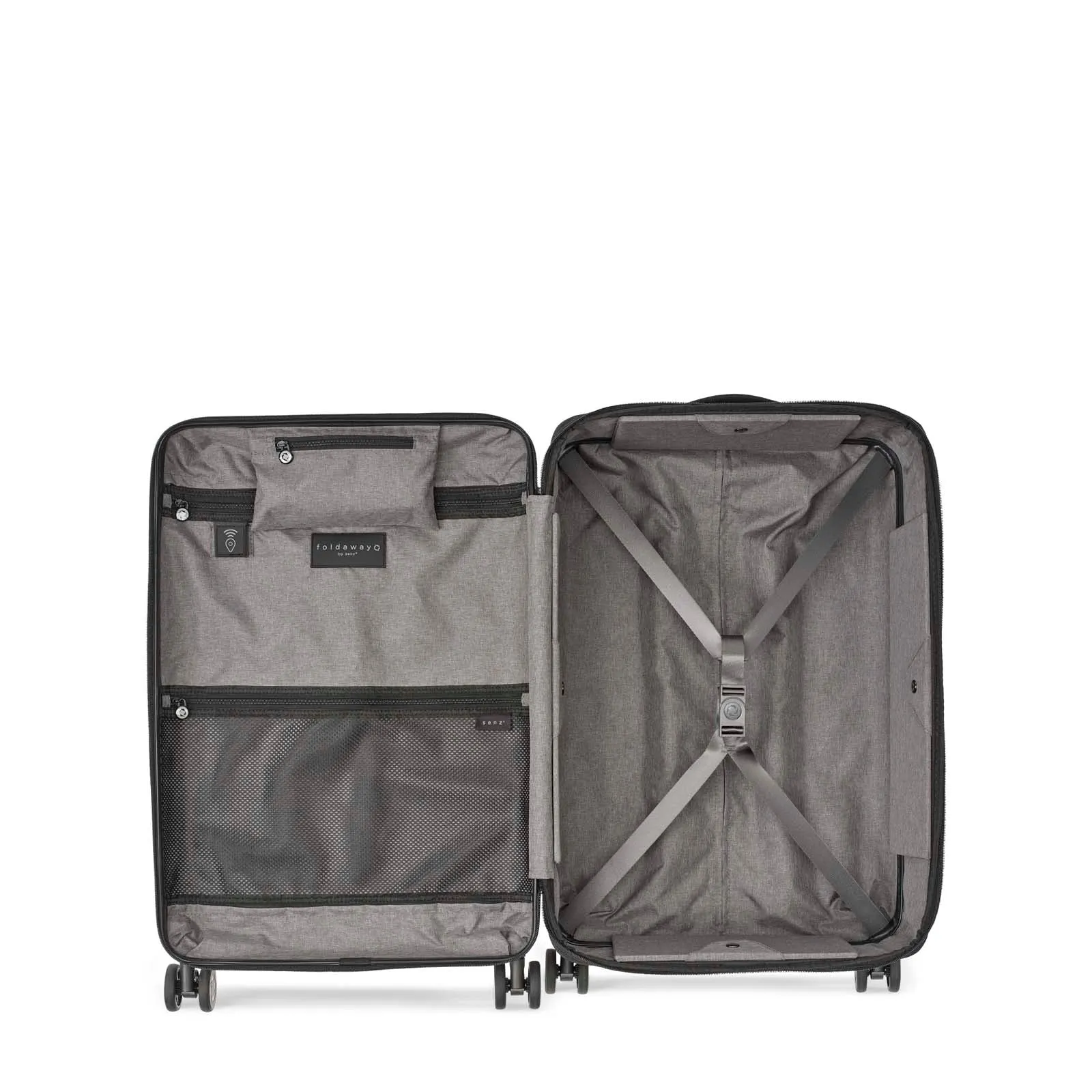 Senz° Foldaway Medium Check In Trolley | Midnight Blue