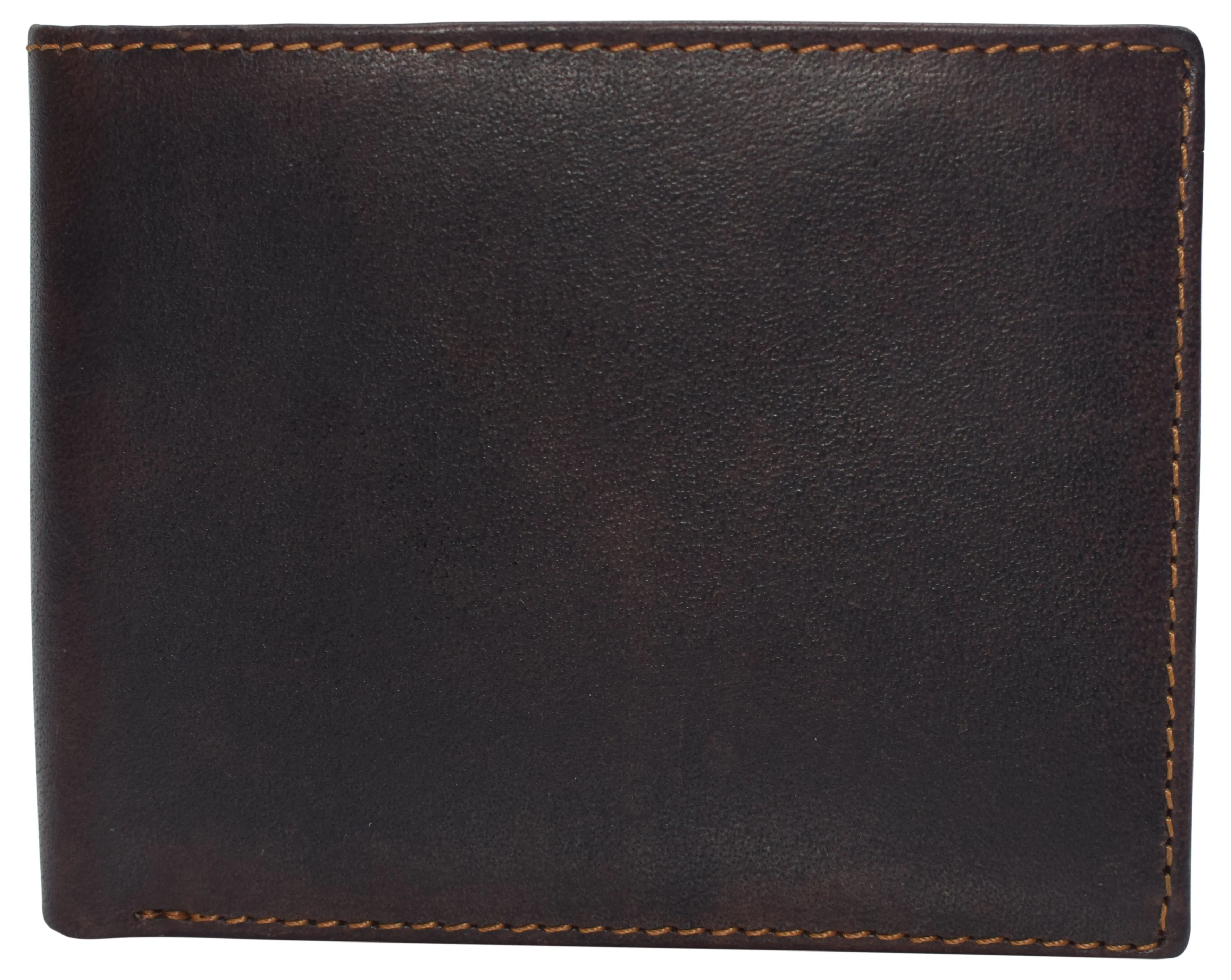 Slim Leather Bifold Wallets For Men - Minimalist Mens Wallet RFID Blocking Card Holder With ID Window Gifts For Men